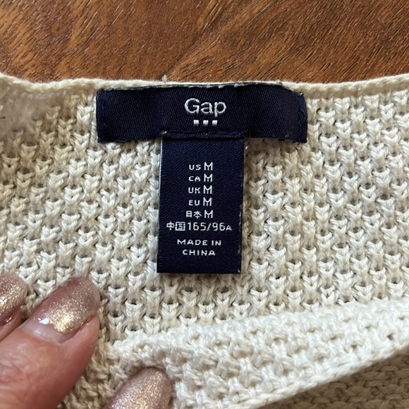 EUC Gap boat neck khaki knit light sweater - Picture 10 of 12